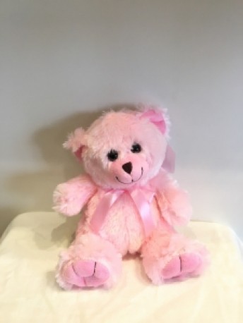 Pink Sitting Bear
